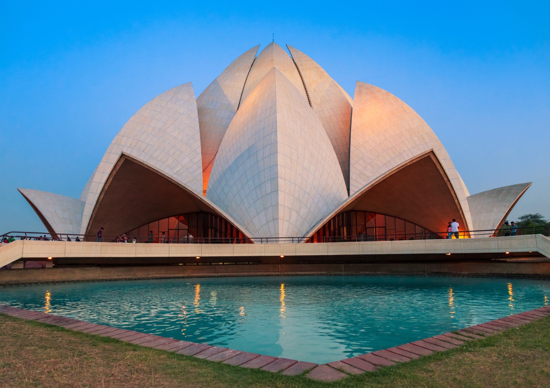 Bahai House of Worship, New Delhi, India — detail 4